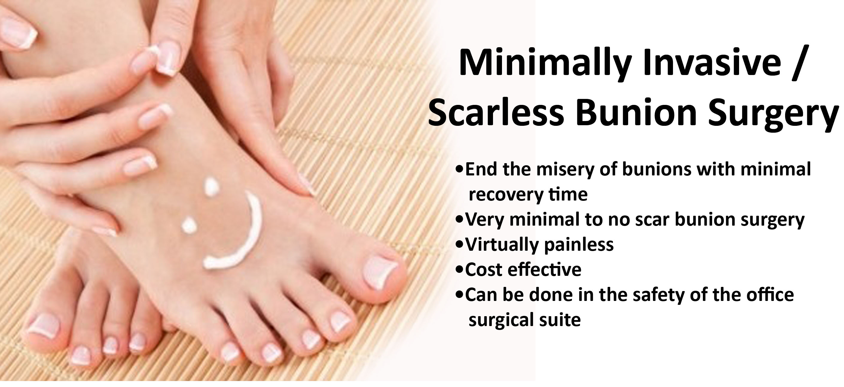 scarless bunion surgery