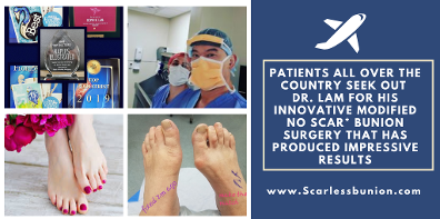 no scar bunion surgery